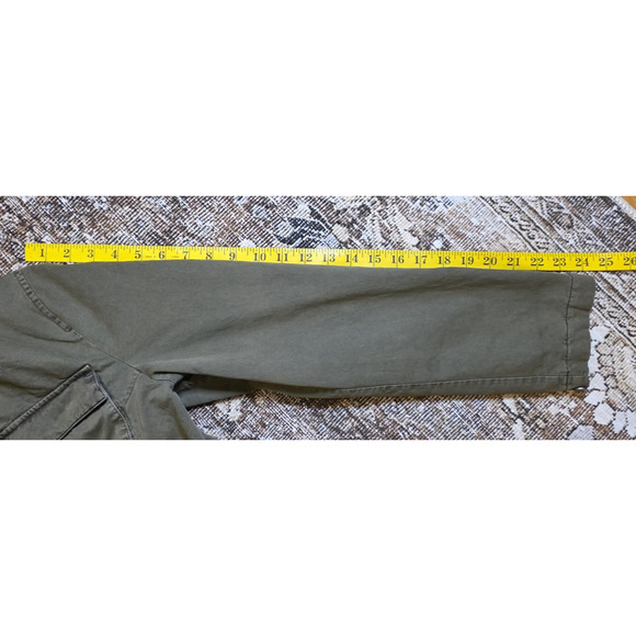 Levi’s Strauss Women’s Olive Green Parka Jacket Size L Lightweight Utility Coat - Picture 4 of 7